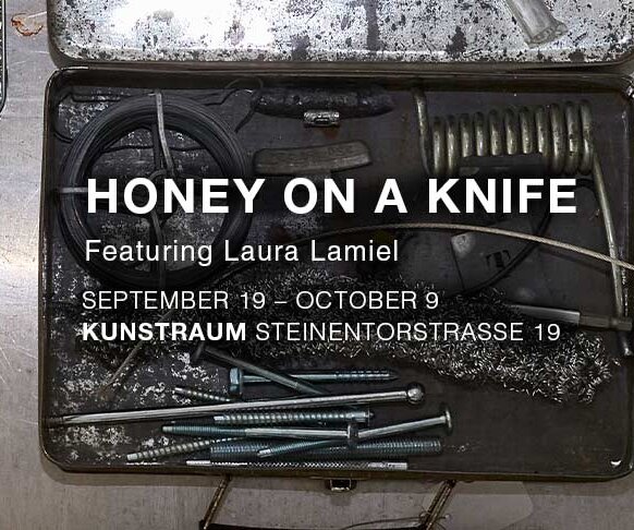 Honey on a knife
