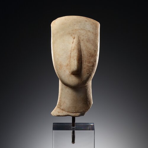 A Head of a Cycladic Idol, Attributed to the Goulandris Master