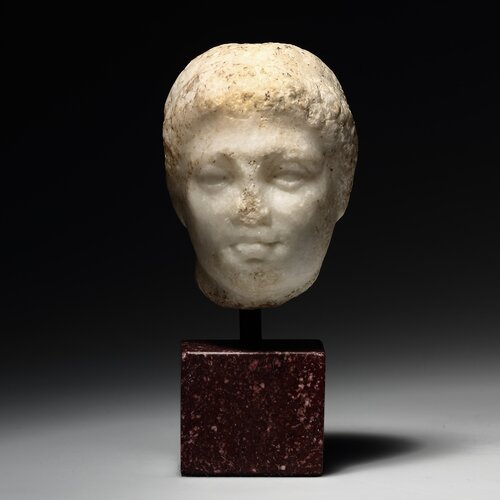 A Small Portrait Head of a Ptolemaic Ruler (Ptolemy III?)