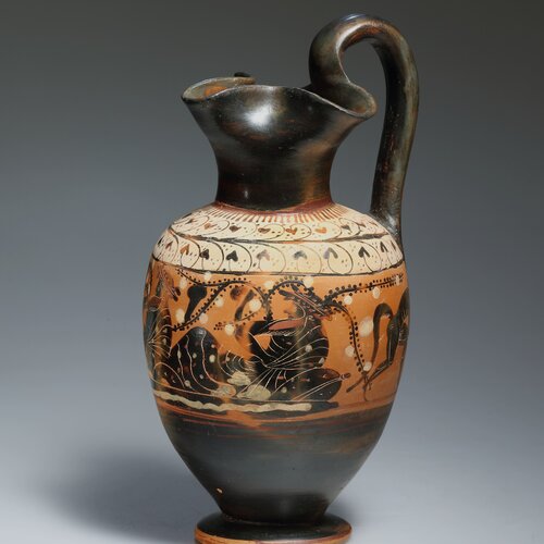 A Black-Figure Oinochoe Attributed to the Gela Painter